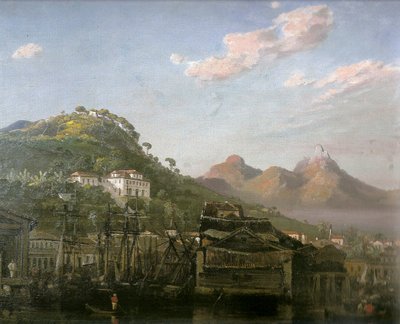 A View of Gamboa, Rio de Janeiro by Louis Buvelot
